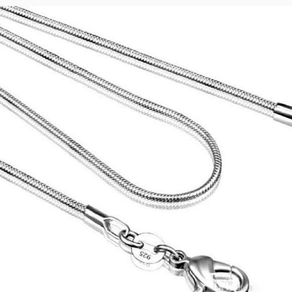 925 Sterling Silver Snake Chain Necklace - Picture 4 of 5